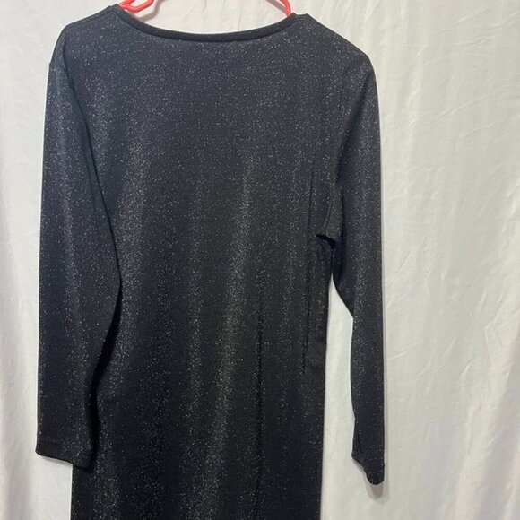 Dress.com Sparkly Long-Sleeve Shift Dress – Size Large - Picture 3 of 10